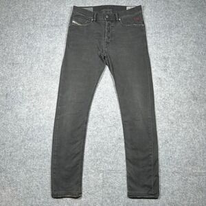 Diesel Industry Denim Jeans Mens Size 28x30 Slim Carrot Grey Faded‎ Stretch